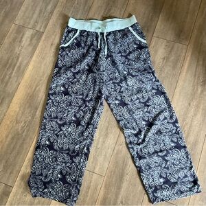 Nautica Blue Paisley Pajama Pants, Women’s Size Medium